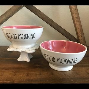 Set of Rae Dunn Good Morning bowls
